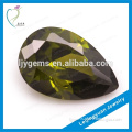 Olive Green Synthetic Pear Rough Diamond Prices Jewelry